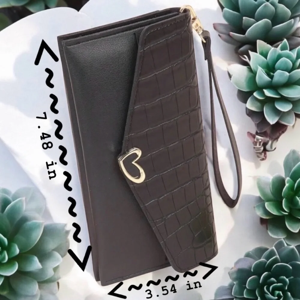 Heart Buckle RFID Wristlet, NWT